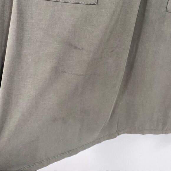 A New Day Women’s Slit V Neck Long Sleeve Blouse size XL Olive Green - Picture 4 of 5